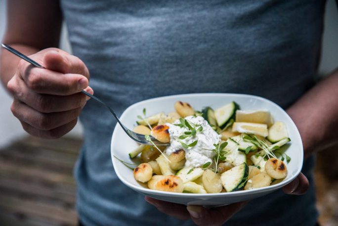 snelle gebakken gnocchi