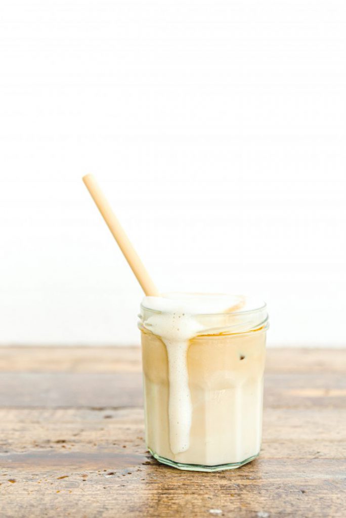 Iced coconut latte