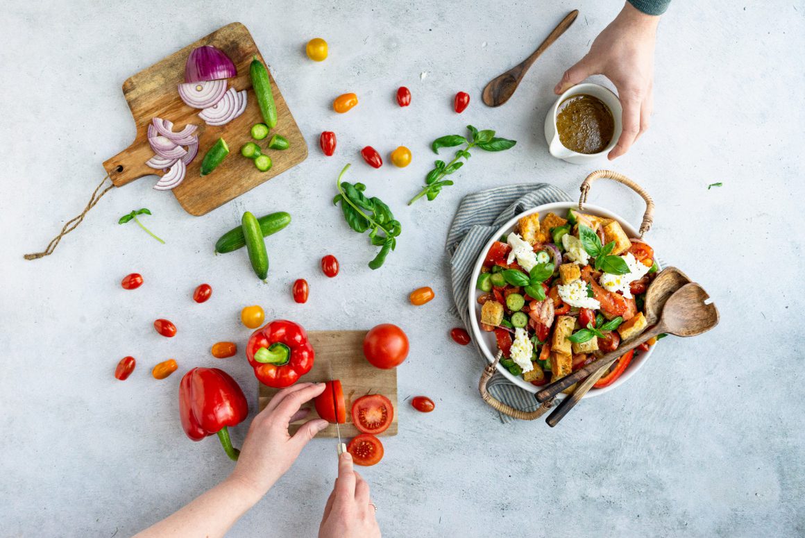 panzanella met groenten