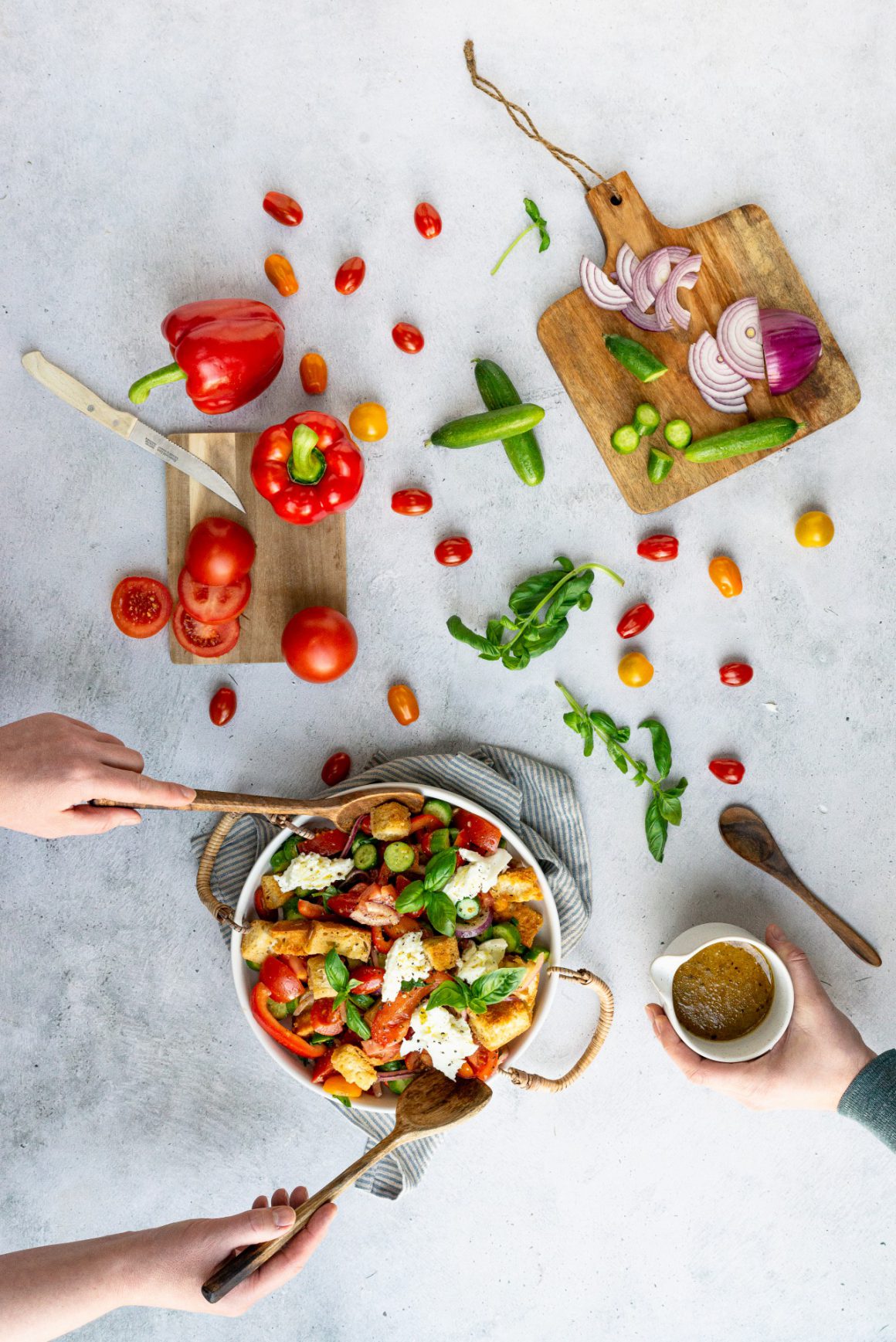 Panzanella met groenten