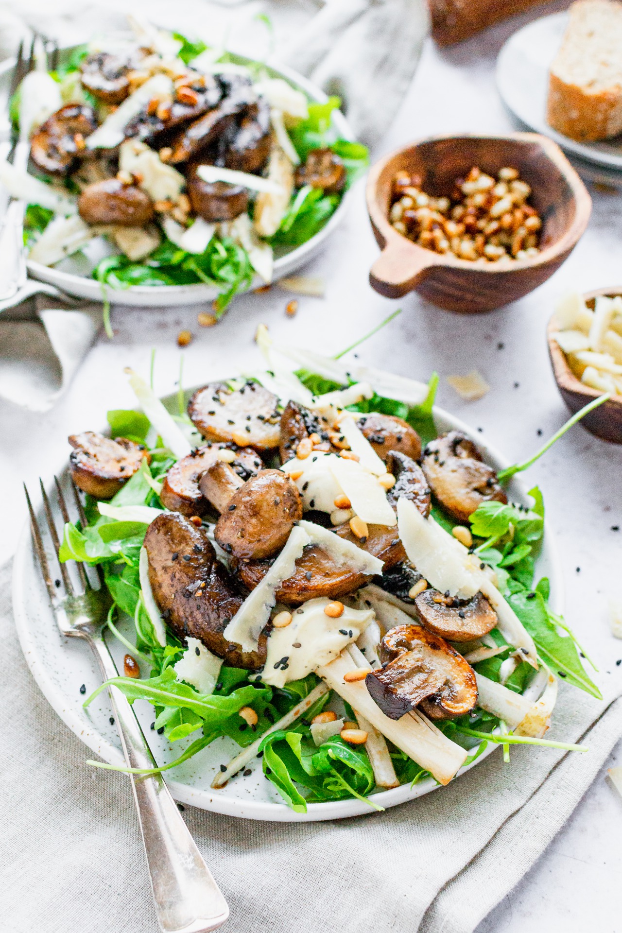 makkelijke salade met truffelmayonaise