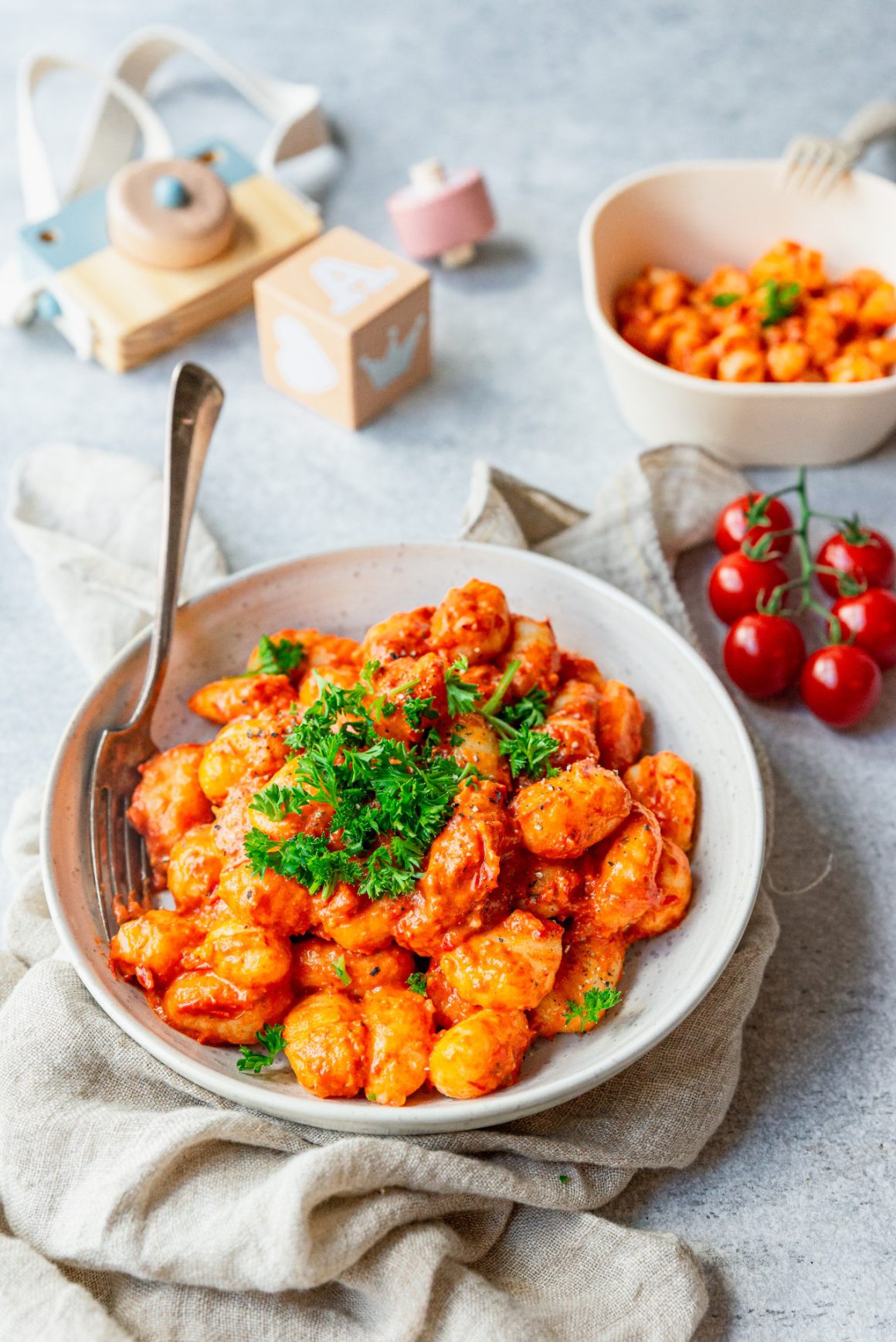 gnocchi met paprikpapesto