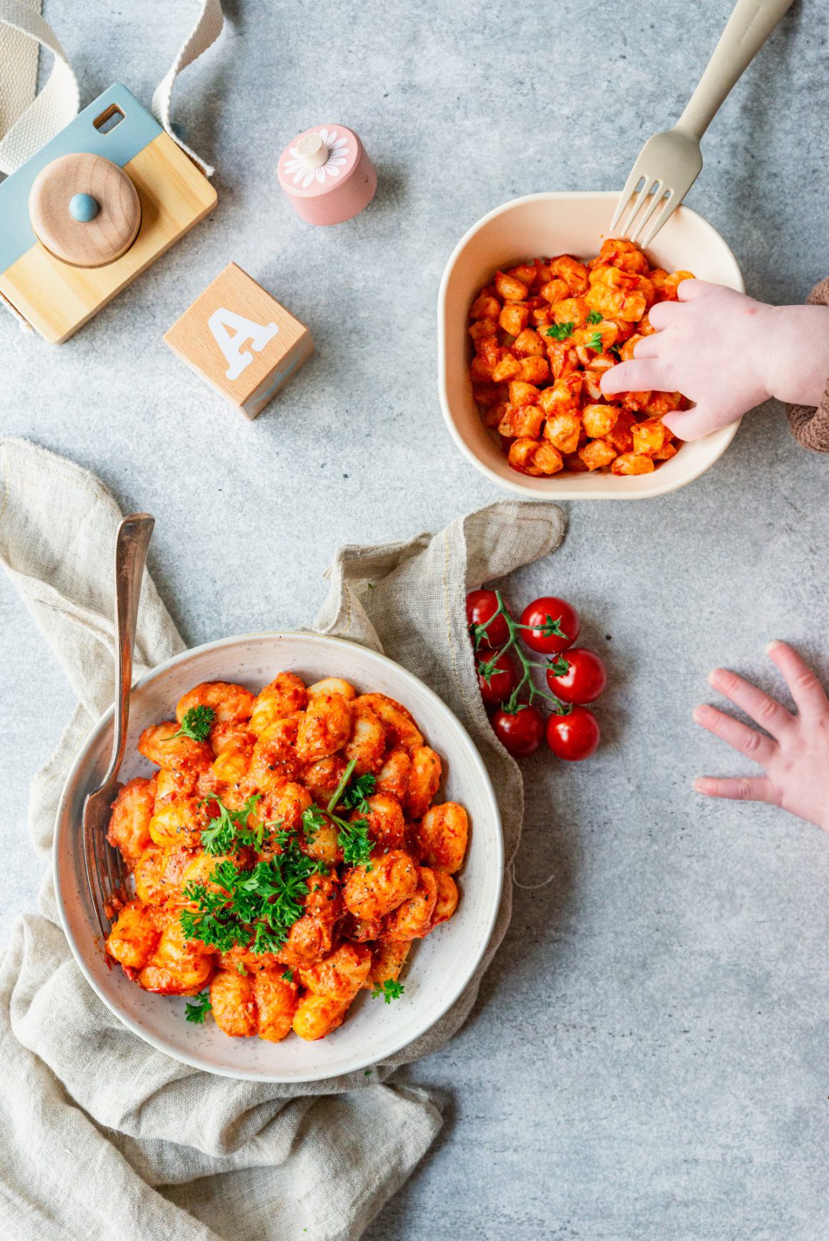 gnocchi met paprikpapesto