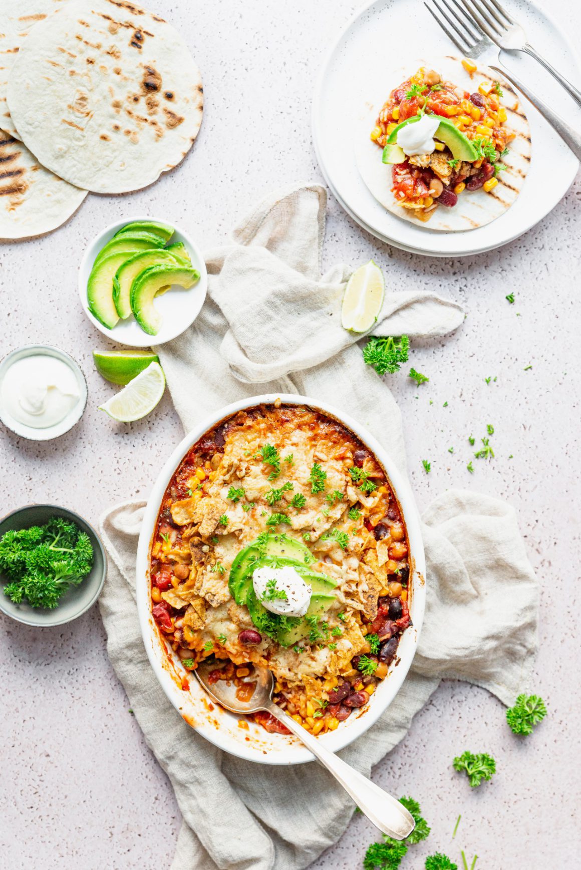 Snelle Mexicaanse ovenschotel met rijst