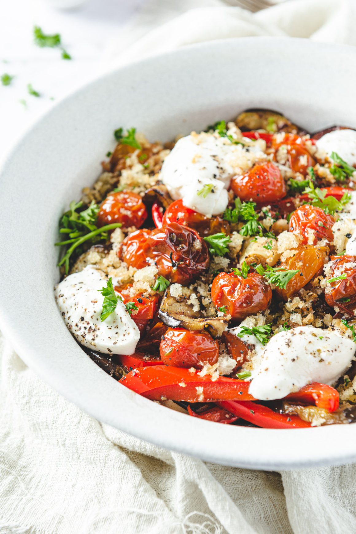 tomaten-auberginesalade