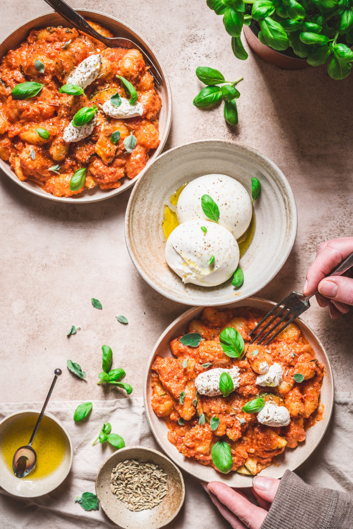 snelle gnocchi met ricotta en venkelzaadjes