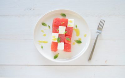 Lunchtip: watermeloen, feta en munt