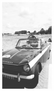 De gehuurde Triumph Herald uit 1969
