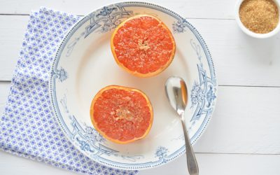 Gekarameliseerde grapefruit uit All day breakfast