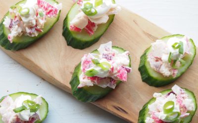 Borrelhapjes #2 – komkommerschuitjes met surimi