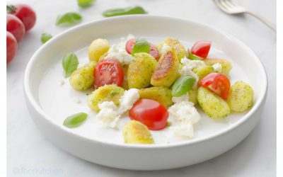 Gnocchi met homemade pesto