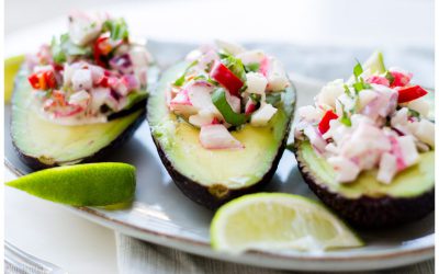 Gevulde avocado’s met surimi