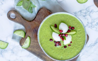 Groene gazpacho van komkommer