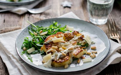 Bloemkoolsteaks met truffeldressing