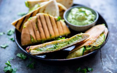 Panini met geitenkaas en avocadoroom