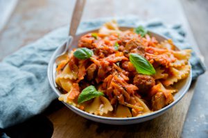 Pasta met groentesaus