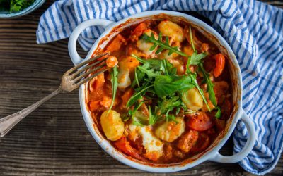 Supersimpele gnocchi met zelfgemaakte pastasaus