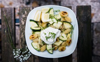 Snelle gebakken gnocchi met ricotta