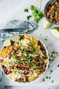 Loaded nacho's met Pulled Oats