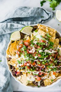 Loaded nacho's met Pulled Oats