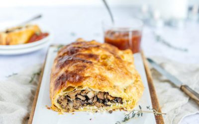 Vegan strudel met Pulled Oats en tomatenjam