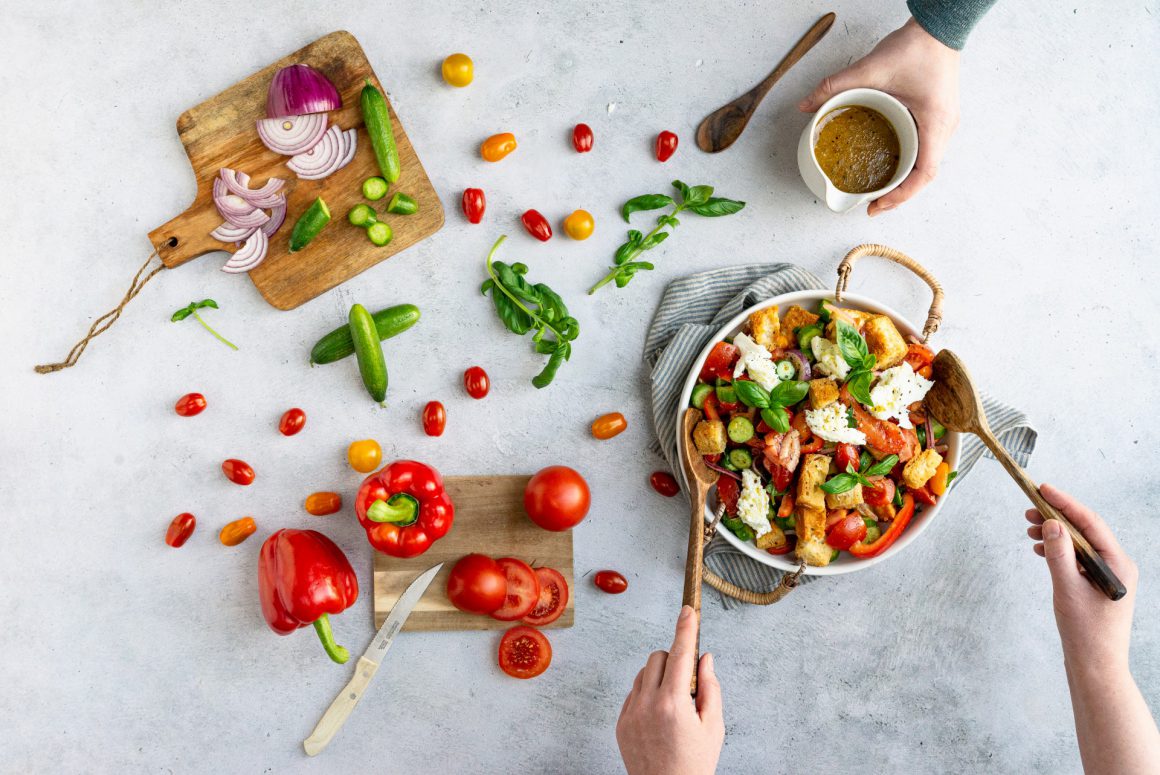 Panzanella met groenten