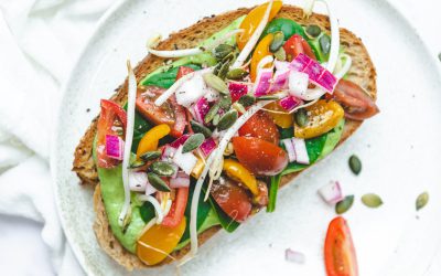 Groentesandwich met ‘Green-godess’-spread