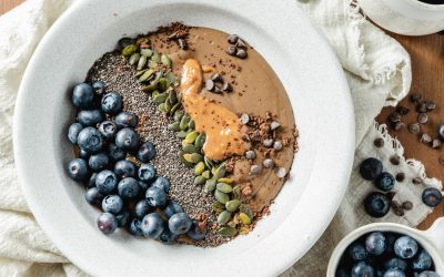 Smoothiebowl met avocado en cacao