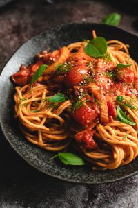 spaghetti met venkel-cherrytomatensaus